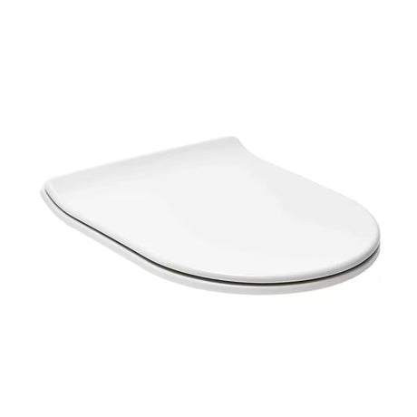 Bela zelo tanka WC deska Glacera EasySlim44 iz duroplasta s tečaji mehko Zapiranje Soft Close in pritrditvijo EasyLock.