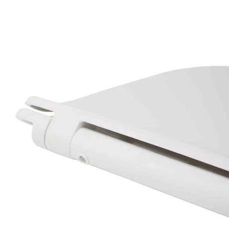 Bela zelo tanka WC deska Glacera EasySlim44 iz duroplasta s tečaji mehko Zapiranje Soft Close in pritrditvijo EasyLock.