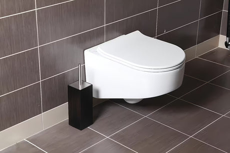 Bela zelo tanka WC deska Glacera EasySlim44 iz duroplasta s tečaji mehko Zapiranje Soft Close in pritrditvijo EasyLock.