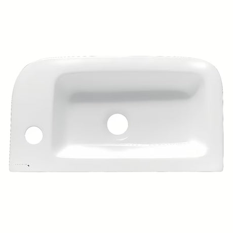 Bel keramični umivalnik Glacera Project 45 x 24 cm z odprtino pro za armaturo na desni