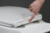 Bijela supertanka WC deska Glacera EasySlim33 od duroplasta s mehko Zapiranje Soft Close i pričvršćenjem EasyLock