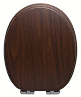 Glacera WC deska od MDF-a u dekoru oraha sa šarkama mehko Zapiranje Soft Close i Easy pričvršćenjem