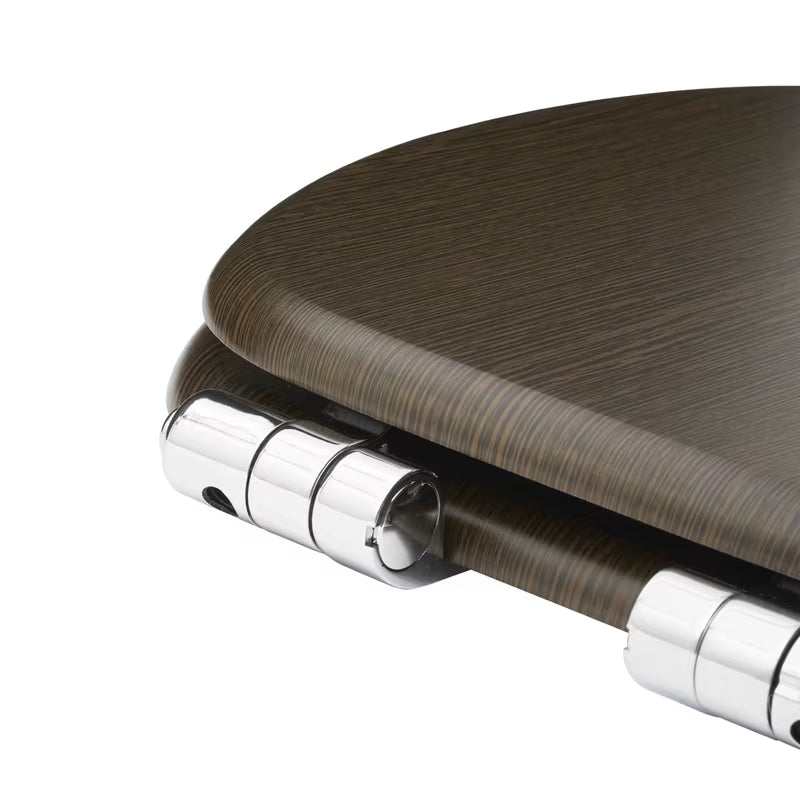 WC deska Glacera u dekoru wenge sa šarkama mehko Zapiranje Soft Close i Easy pričvršćenjem