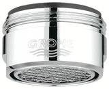 Kromiran perlator Grohe z zunanjim navojem M 24 x 1 in površino Grohe StarLight
