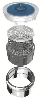 Kromiran perlator Grohe z zunanjim navojem M 24 x 1 in površino Grohe StarLight