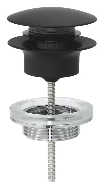 Umivalniška odtok Grohe v barvi Phantom Black s klik-klak zgornjim delom