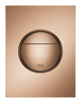 Izplakovalni aktivirna tipka Grohe Nova Cosmopolitan S v izvedbi krtačen warm sunset pro podometne splakovalniki.