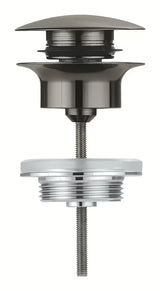 Odtok za umivalnik Grohe v izvedbi brushed hard graphite s klik-klak zapiralom