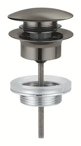 Odtok za umivalnik Grohe v izvedbi brushed hard graphite s klik-klak zapiralom