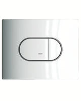 Aktivirna tipka Grohe Arena Cosmopolitan v izvedbi chrome-matt pro 2-količinsko splakovanje ali start/stop