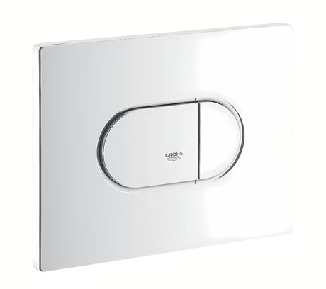 Bijelo aktivirna tipka Grohe Arena Cosmopolitan pro s dvokoličinskim ispiranjem i funkcijom start/stop