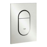 Splakovalna tipka Grohe Arena Cosmopolitan S v izvedbi supersteel pro podometne splakovalniki