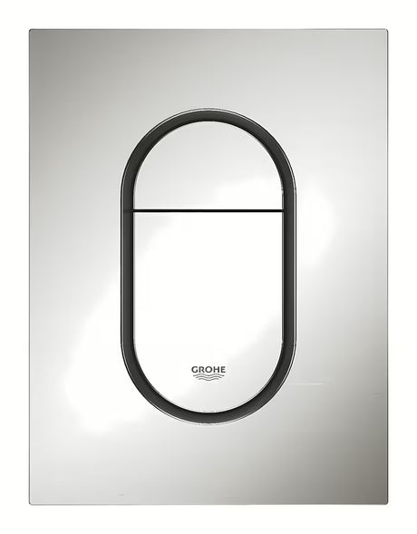 Splakovalna tipka Grohe Arena Cosmopolitan S v izvedbi supersteel pro podometne splakovalniki