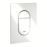 Splakovalna tipka Grohe Arena Cosmopolitan S v alpsko beli pro podometne splakovalniki z DualFlush in start/stop