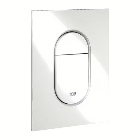 Splakovalna tipka Grohe Arena Cosmopolitan S v alpsko beli pro podometne splakovalniki z DualFlush in start/stop