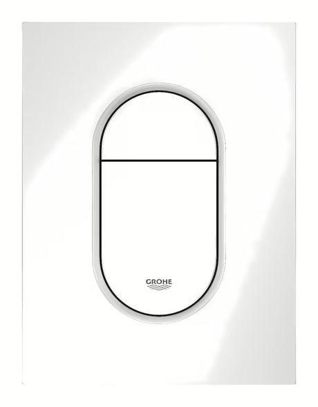 Splakovalna tipka Grohe Arena Cosmopolitan S v alpsko beli pro podometne splakovalniki z DualFlush in start/stop