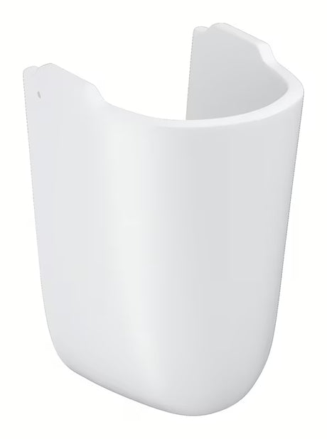 Polstebriček za umivalnik pro Grohe Bau Ceramic v alpsko beli barvi pro za prekrivanje sifona in cevi