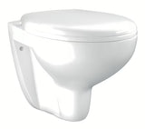 Viseča WC Školjka Grohe Bau Ceramic v beli barvi Alpine White z brezrobno Rimless zasnovo