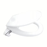 Ročni bide sedež Grohe Bau Ceramic iz duroplasta s funkcijo mehko Zapiranje Soft Close v barvi alpine-white.
