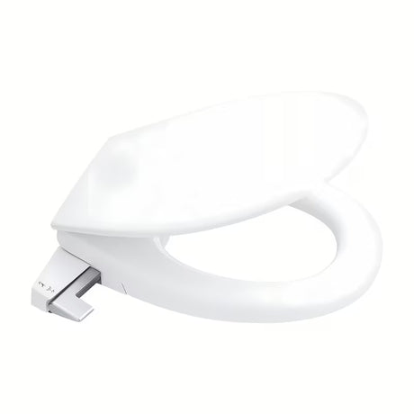 Ročni bide sedež Grohe Bau Ceramic iz duroplasta s funkcijo mehko Zapiranje Soft Close v barvi alpine-white.