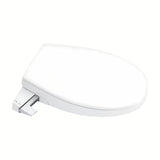 Ročni bide sedež Grohe Bau Ceramic iz duroplasta s funkcijo mehko Zapiranje Soft Close v barvi alpine-white.