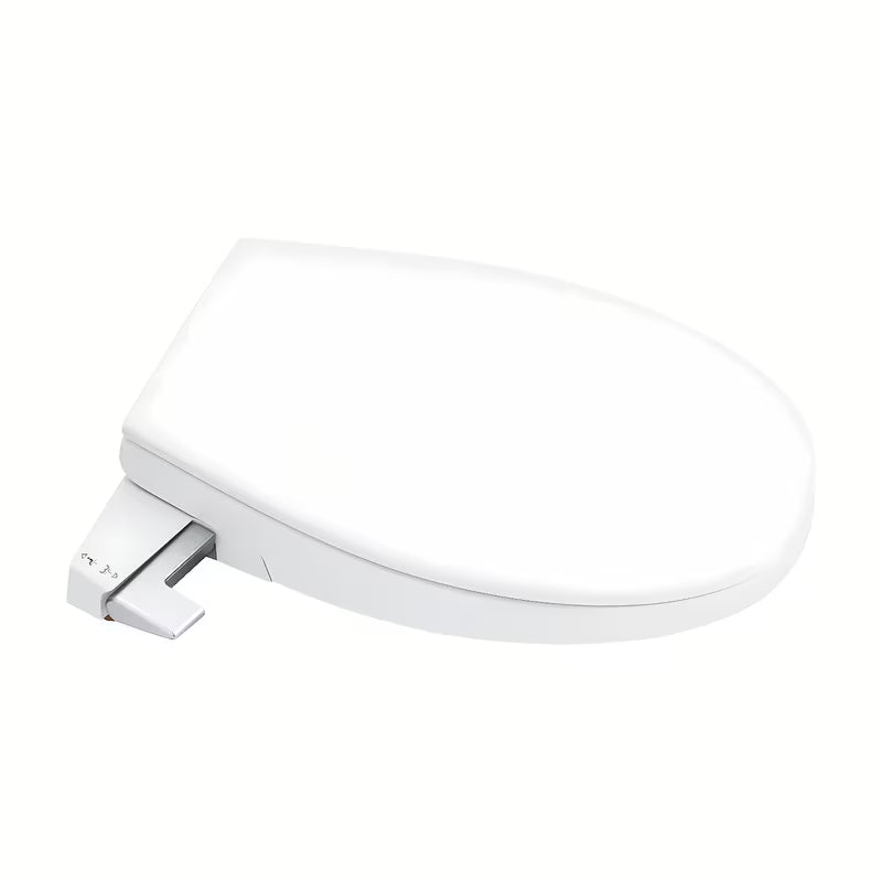 Ročni bide sedež Grohe Bau Ceramic iz duroplasta s funkcijo mehko Zapiranje Soft Close v barvi alpine-white.