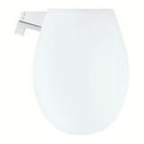 Ročni bide sedež Grohe Bau Ceramic iz duroplasta s funkcijo mehko Zapiranje Soft Close v barvi alpine-white.