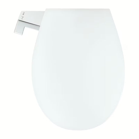 Ročni bide sedež Grohe Bau Ceramic iz duroplasta s funkcijo mehko Zapiranje Soft Close v barvi alpine-white.