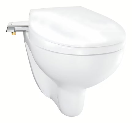 Ročni bide sedež Grohe Bau Ceramic iz duroplasta s funkcijo mehko Zapiranje Soft Close v barvi alpine-white.