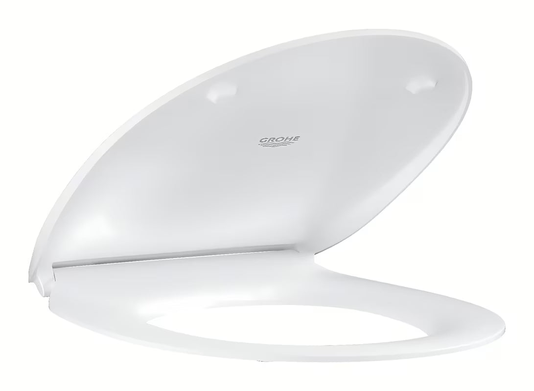 WC deska Grohe Bau Ceramic iz duroplasta v barvi alpine-white z mehko Zapiranje Soft Close in EasyLock
