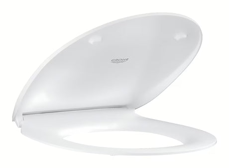 WC deska Grohe Bau Ceramic iz duroplasta v barvi alpine-white z mehko Zapiranje Soft Close in EasyLock
