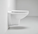 WC deska Grohe Bau Ceramic iz duroplasta v barvi alpine-white z mehko Zapiranje Soft Close in EasyLock