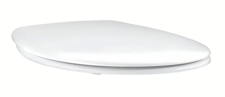 Bijela WC deska Grohe Bau Ceramic s poklopcem, mehko Zapiranje Soft Close spuštanjem i brzim otpuštanjem pro lakšeg čišćenja.