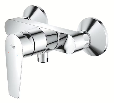 Enoročna stenska armatura za tuš Grohe bauedge v krom izvedbi brez tuš seta