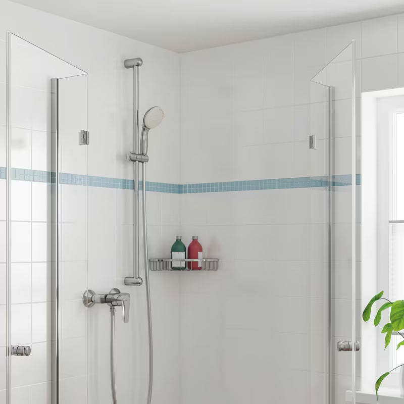 Enoročna stenska armatura za tuš Grohe bauedge v krom izvedbi brez tuš seta