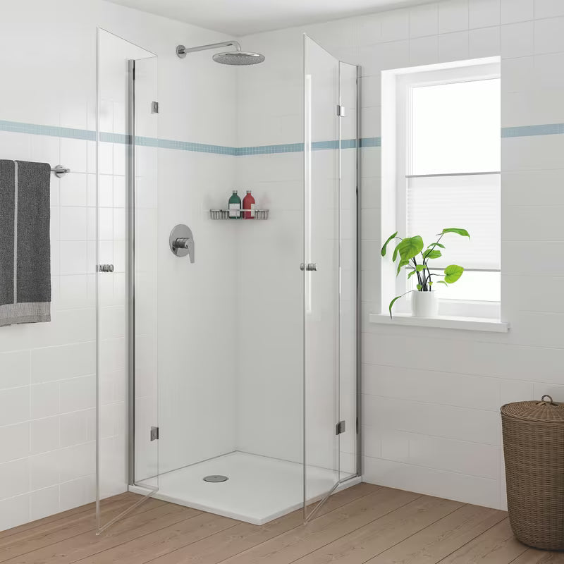 Grohe bauedge podometna armatura za tuš v krom izvedbi, komplet pro za končno montažo