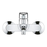 Enoročna stenska armatura za kad Grohe bauloop u krom izvedbi brez tuš seta.