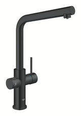 Grohe Blue Home Duo armatura za pomivalno korito s filtracijo in hlajenjem vode v izvedbi velvet black