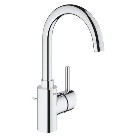 Visoka enoročna armatura za umivalnik Grohe Concetto v kromirani izvedbi z vrtljivim izlivom