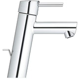 Kromirana armatura za umivalnik Grohe Concetto New z ročnim upravljanjem in odtočnim kompletom
