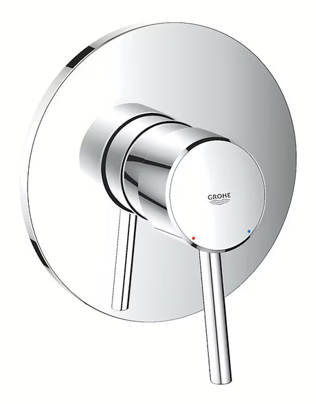 Podometna enoročna armatura za tuš Grohe Concetto New v krom izvedbi z minimalistično ploščo