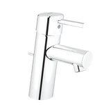 Kromirana armatura za umivalnik Grohe Concetto New z ročnim upravljanjem in izlivom.