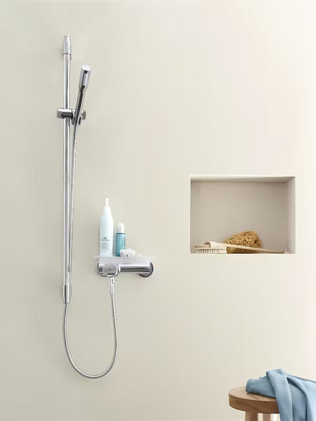 Stenska enoročna armatura za tuš Grohe Concetto New v krom izvedbi z ovalnim dizajnom
