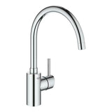 Kromirana armatura za pomivalno korito Grohe Concetto New z visokim vrtljivim izlivom