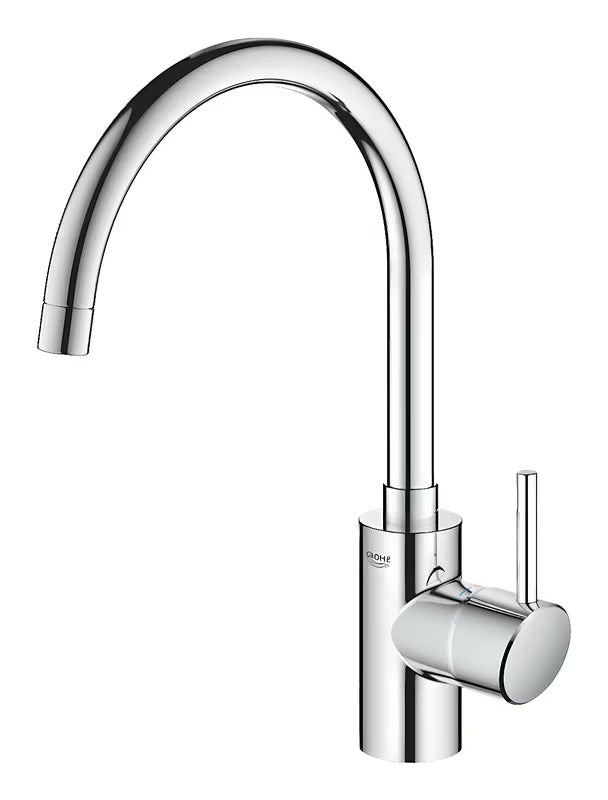 Kromirana armatura za pomivalno korito Grohe Concetto New z visokim vrtljivim izlivom