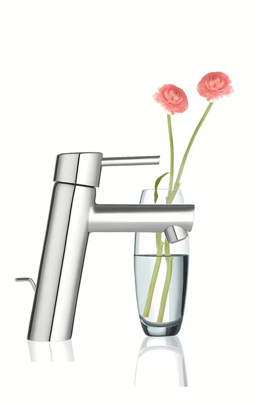 Krom armatura za umivalnik Grohe Concetto New s ručicom i odvodnim setom