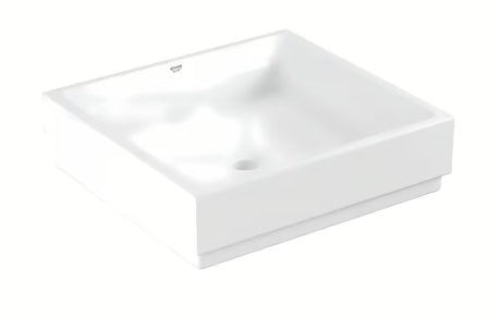 Grohe Cube Ceramic nadpultni umivalnik 50 cm v alpsko beli barvi, brez preliva