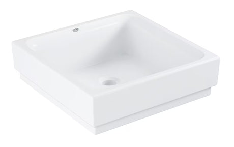 Belo keramično umivalnik na ploščo Grohe Cube Ceramic 40x40 cm brez preliva