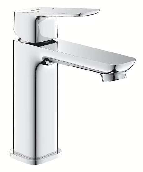 Kromirana enoročna armatura za umivalnik Grohe Cubeo s tehnologijo Water Saving