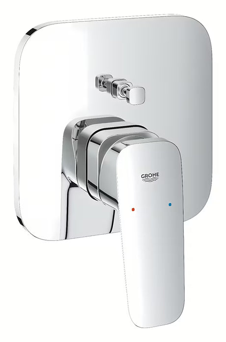 Grohe Cubeo podometna tuš armatura in armatura za kad v sijajnem kromu z ročnim upravljanjem